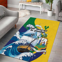 Saint Vincent and the Grenadines Sailing Area Rug Caribbean Sailing