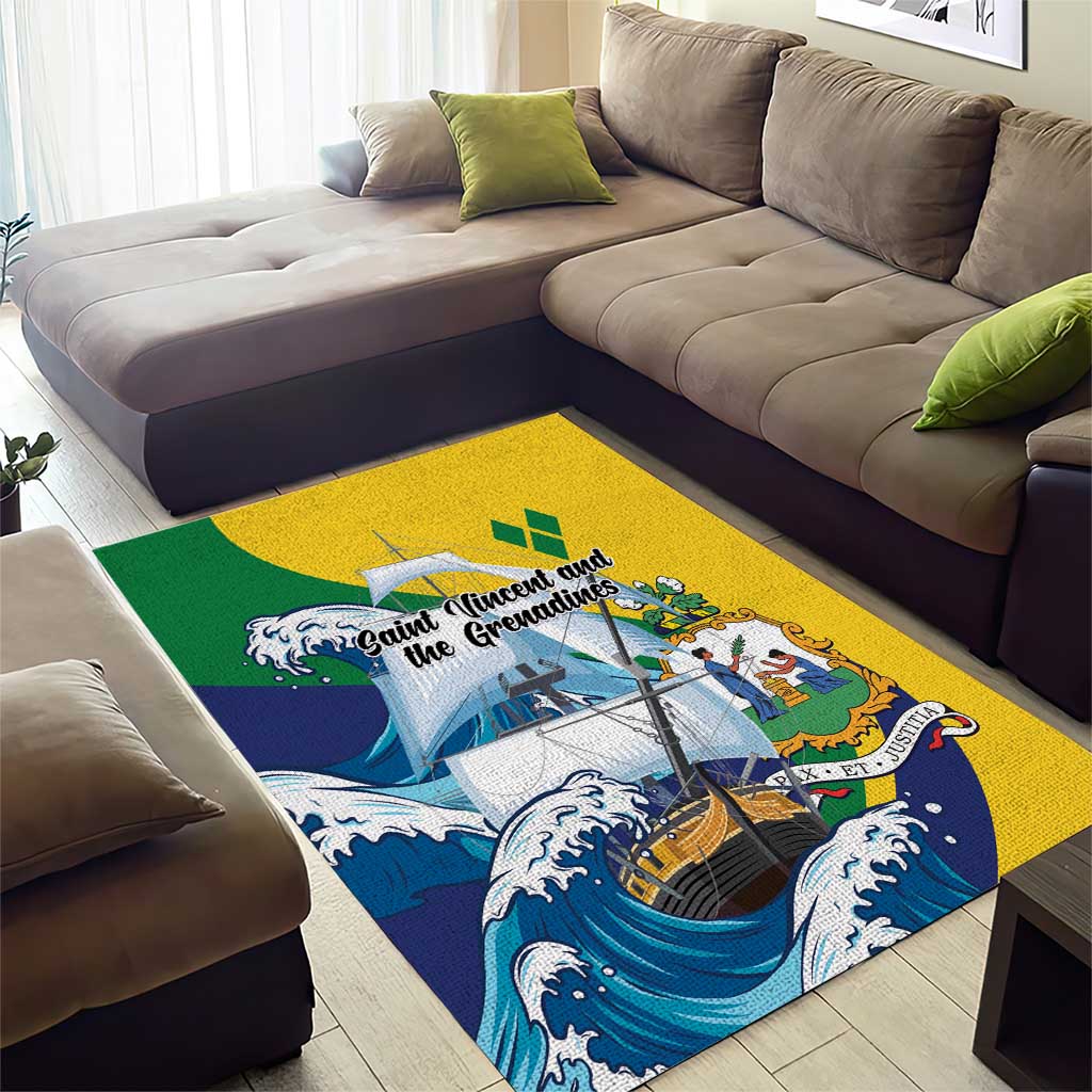 Saint Vincent and the Grenadines Sailing Area Rug Caribbean Sailing