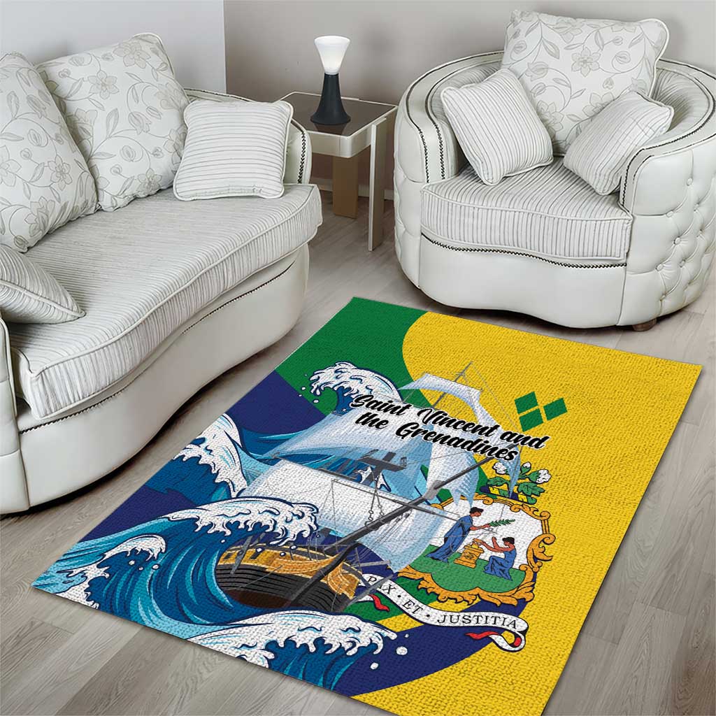 Saint Vincent and the Grenadines Sailing Area Rug Caribbean Sailing
