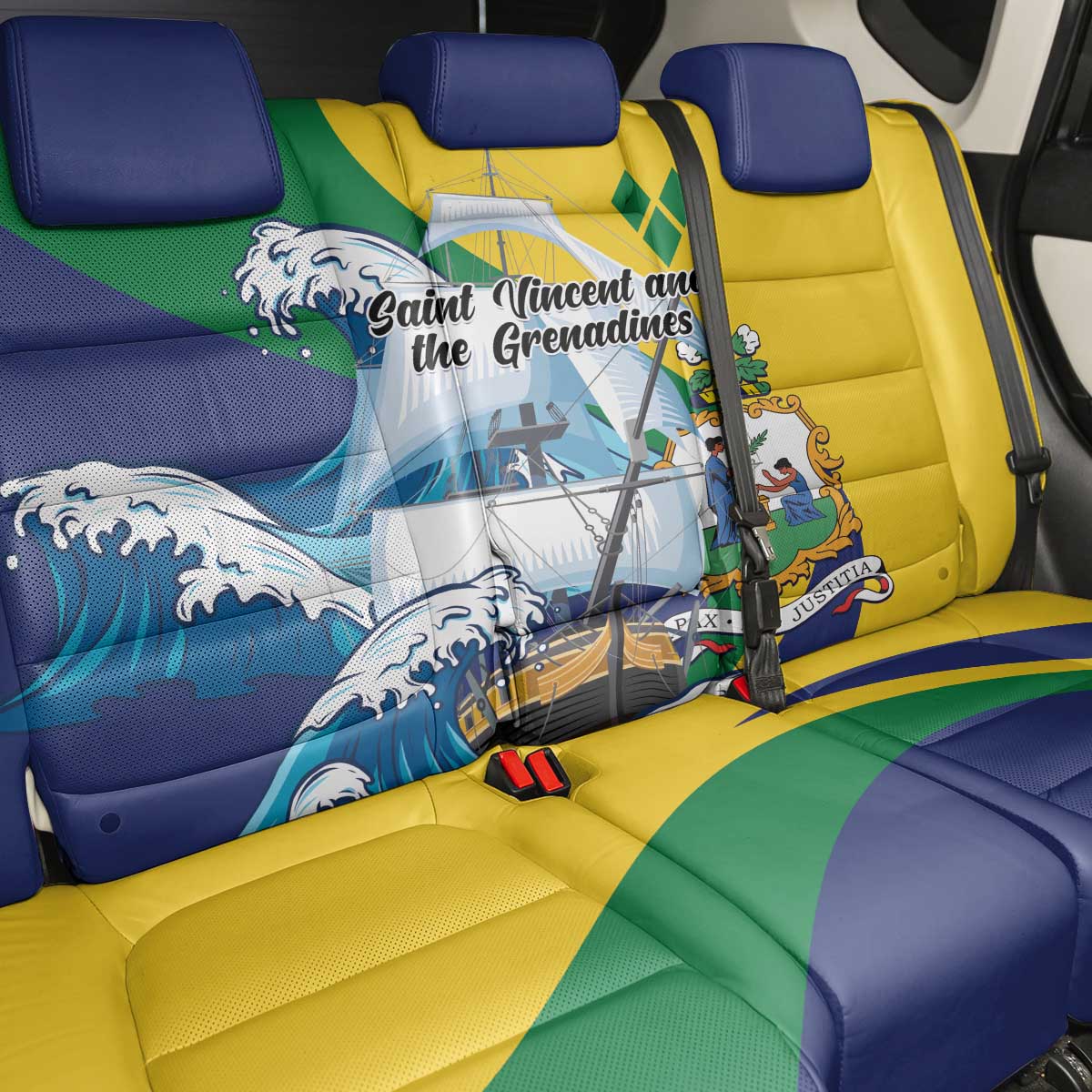 Saint Vincent and the Grenadines Sailing Back Car Seat Cover Caribbean Sailing
