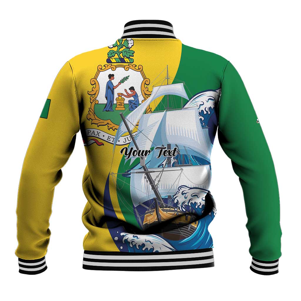 Personalized Saint Vincent and the Grenadines Sailing Baseball Jacket Caribbean Sailing