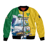 Personalized Saint Vincent and the Grenadines Sailing Bomber Jacket Caribbean Sailing