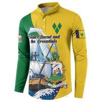 Personalized Saint Vincent and the Grenadines Sailing Button Sweatshirt Caribbean Sailing