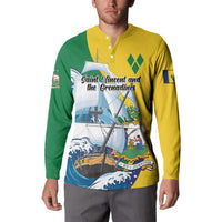 Personalized Saint Vincent and the Grenadines Sailing Button Sweatshirt Caribbean Sailing