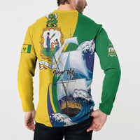 Personalized Saint Vincent and the Grenadines Sailing Button Sweatshirt Caribbean Sailing