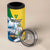 Personalized Saint Vincent and the Grenadines Sailing 4 in 1 Can Cooler Tumbler Caribbean Sailing