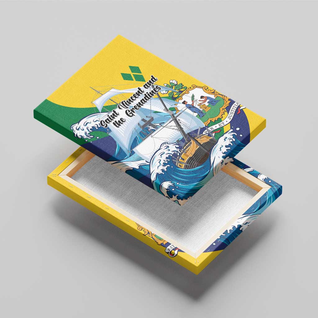 Saint Vincent and the Grenadines Sailing Canvas Wall Art Caribbean Sailing
