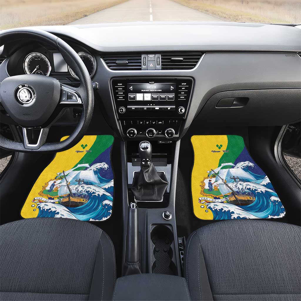 Saint Vincent and the Grenadines Sailing Car Mats Caribbean Sailing
