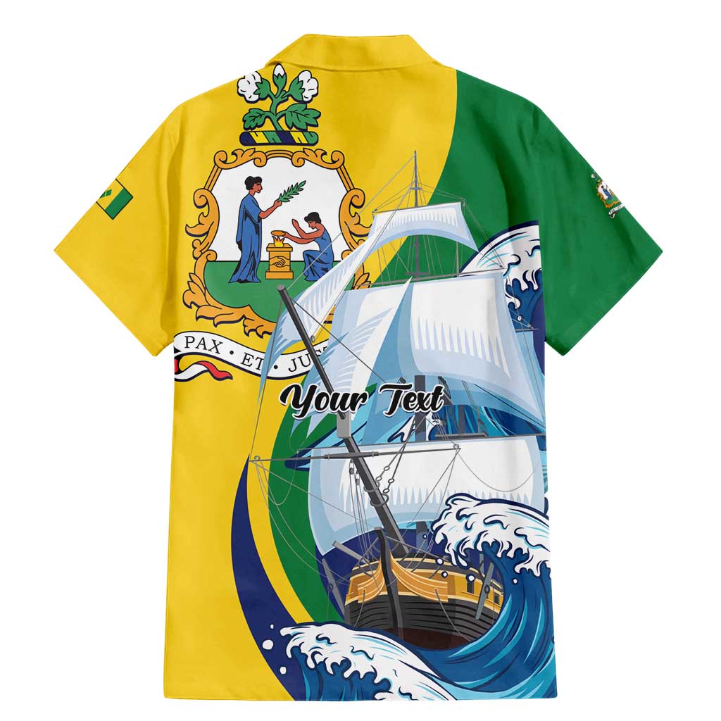 Personalized Saint Vincent and the Grenadines Sailing Family Matching Mermaid Dress and Hawaiian Shirt Caribbean Sailing
