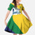 Personalized Saint Vincent and the Grenadines Sailing Family Matching Short Sleeve Bodycon Dress and Hawaiian Shirt Caribbean Sailing