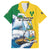 Personalized Saint Vincent and the Grenadines Sailing Family Matching Short Sleeve Bodycon Dress and Hawaiian Shirt Caribbean Sailing