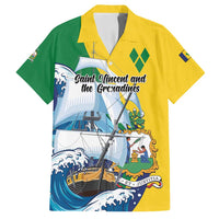 Personalized Saint Vincent and the Grenadines Sailing Family Matching Tank Maxi Dress and Hawaiian Shirt Caribbean Sailing
