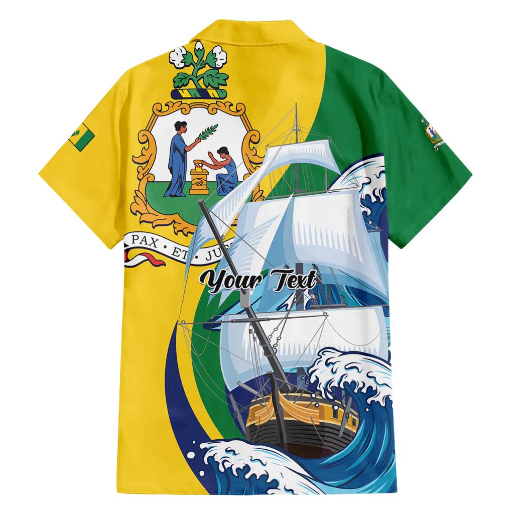 Personalized Saint Vincent and the Grenadines Sailing Family Matching Tank Maxi Dress and Hawaiian Shirt Caribbean Sailing