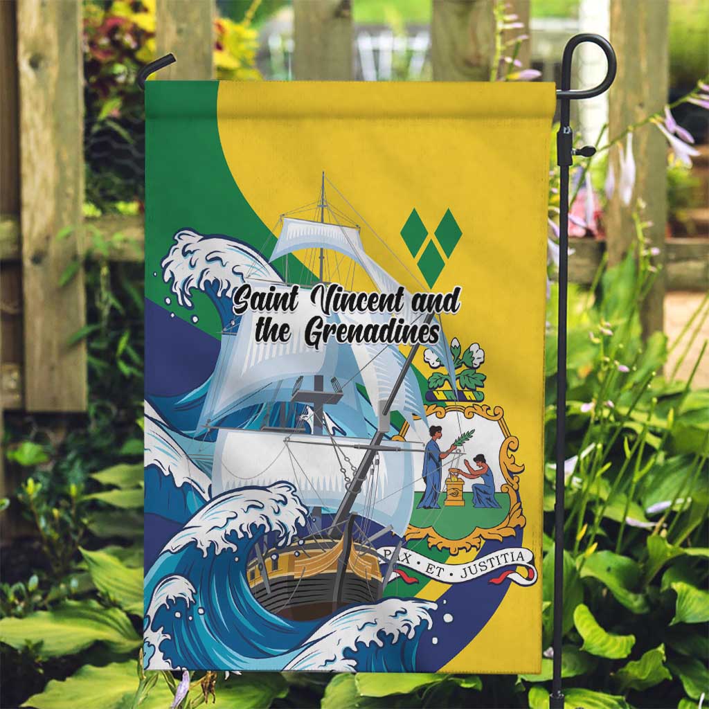 Saint Vincent and the Grenadines Sailing Garden Flag Caribbean Sailing