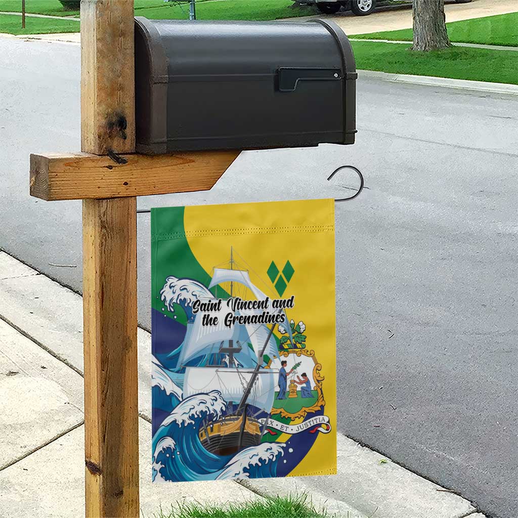 Saint Vincent and the Grenadines Sailing Garden Flag Caribbean Sailing