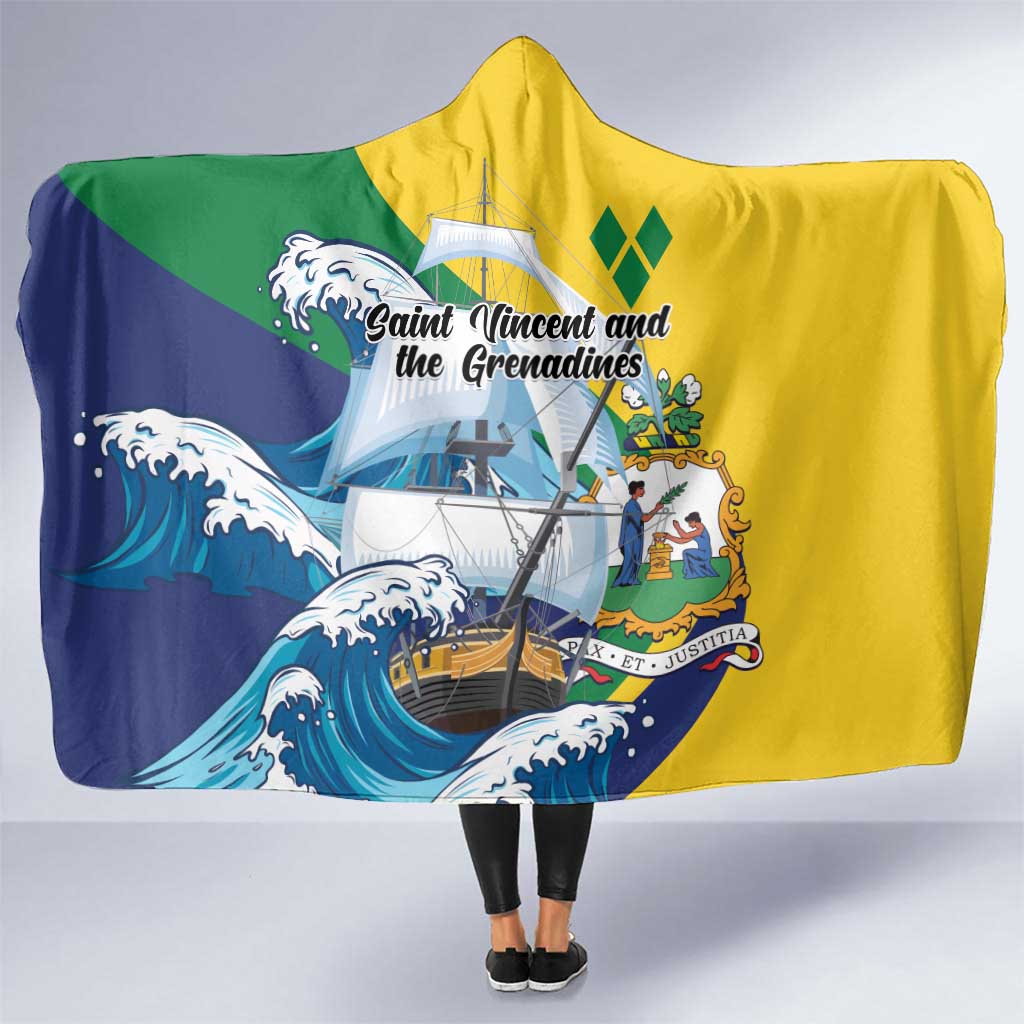 Saint Vincent and the Grenadines Sailing Hooded Blanket Caribbean Sailing