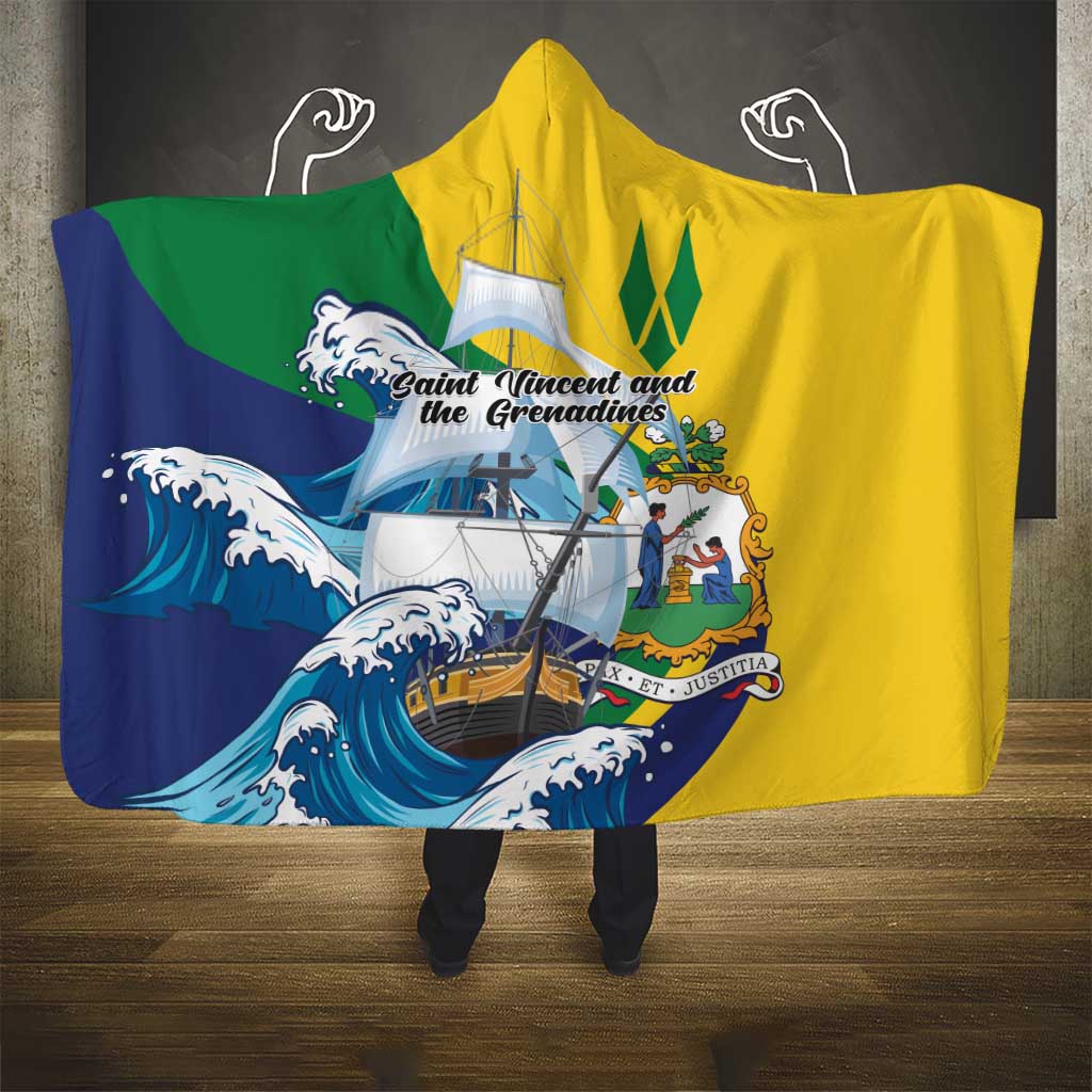 Saint Vincent and the Grenadines Sailing Hooded Blanket Caribbean Sailing