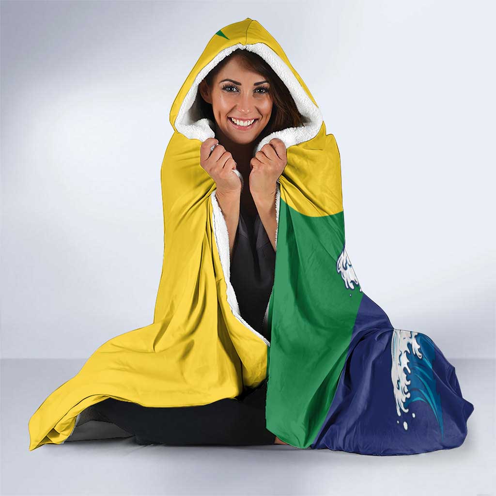 Saint Vincent and the Grenadines Sailing Hooded Blanket Caribbean Sailing