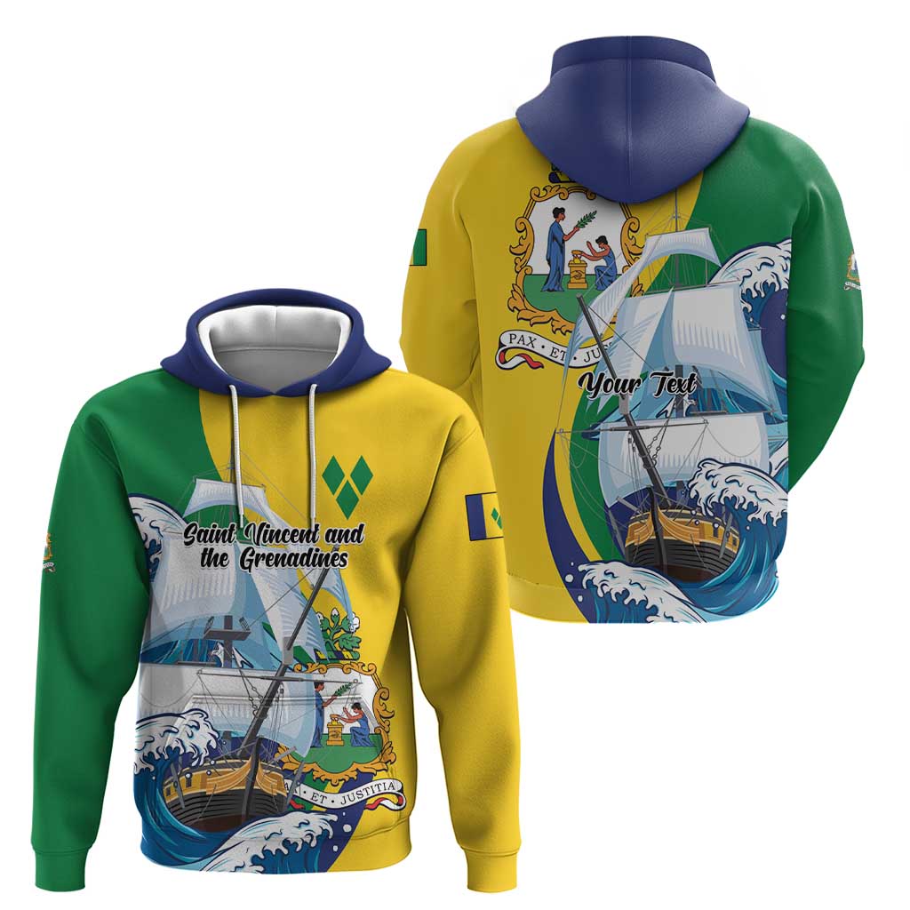 Personalized Saint Vincent and the Grenadines Sailing Hoodie Caribbean Sailing