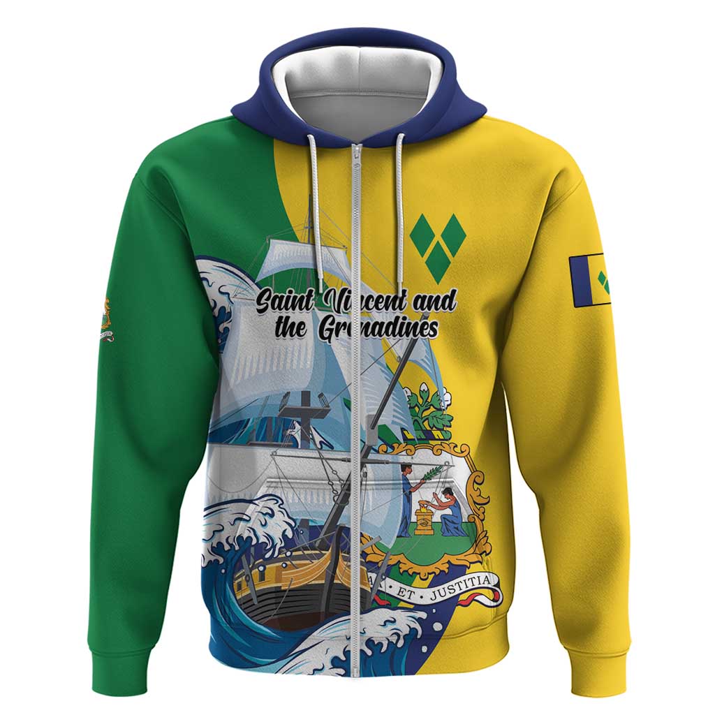Personalized Saint Vincent and the Grenadines Sailing Hoodie Caribbean Sailing