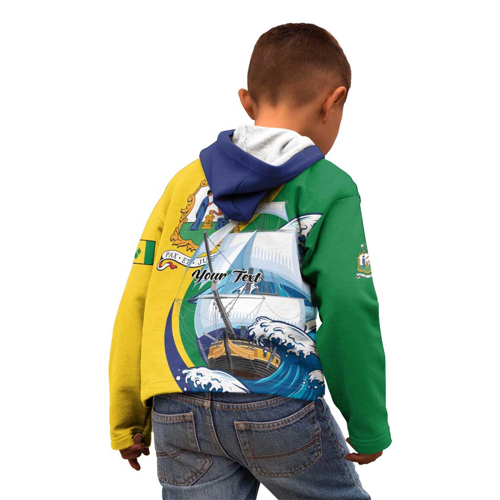 Personalized Saint Vincent and the Grenadines Sailing Kid Hoodie Caribbean Sailing