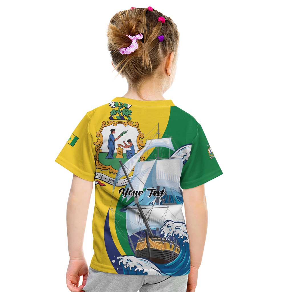 Personalized Saint Vincent and the Grenadines Sailing Kid T Shirt Caribbean Sailing