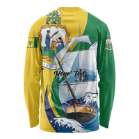 Personalized Saint Vincent and the Grenadines Sailing Long Sleeve Shirt Caribbean Sailing