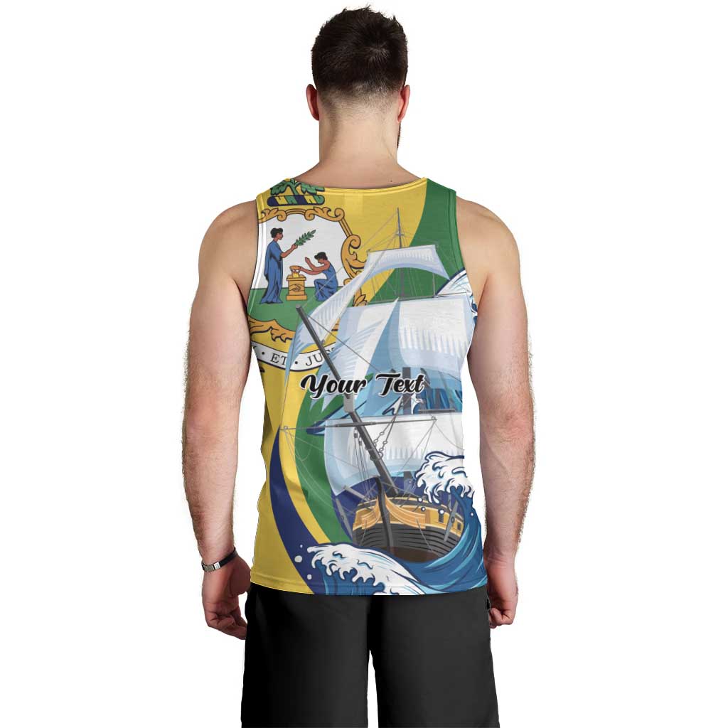Personalized Saint Vincent and the Grenadines Sailing Men Tank Top Caribbean Sailing