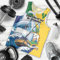 Personalized Saint Vincent and the Grenadines Sailing Men Tank Top Caribbean Sailing