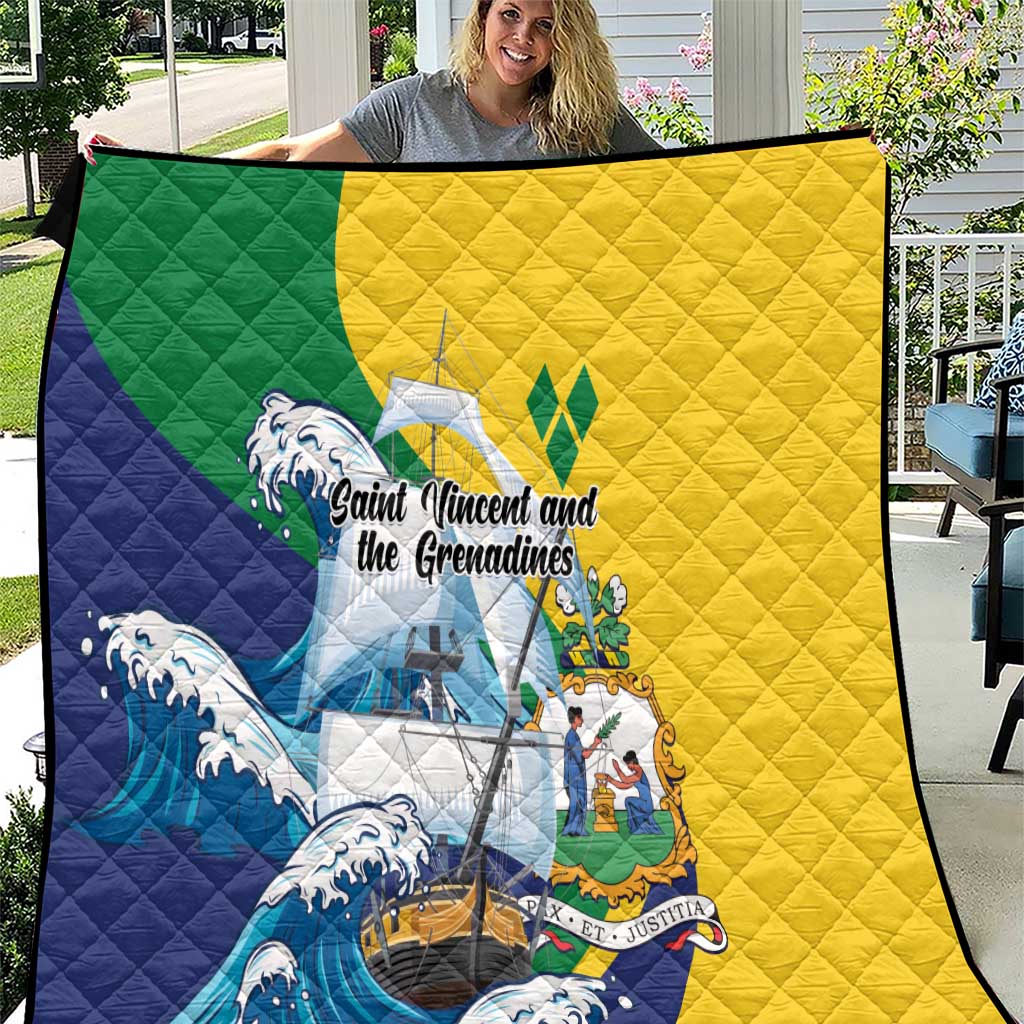 Saint Vincent and the Grenadines Sailing Quilt Caribbean Sailing