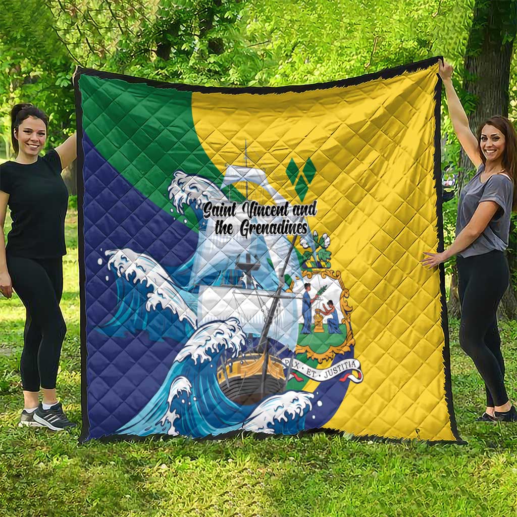 Saint Vincent and the Grenadines Sailing Quilt Caribbean Sailing