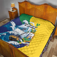 Saint Vincent and the Grenadines Sailing Quilt Caribbean Sailing