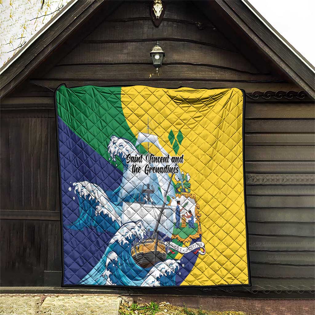 Saint Vincent and the Grenadines Sailing Quilt Caribbean Sailing