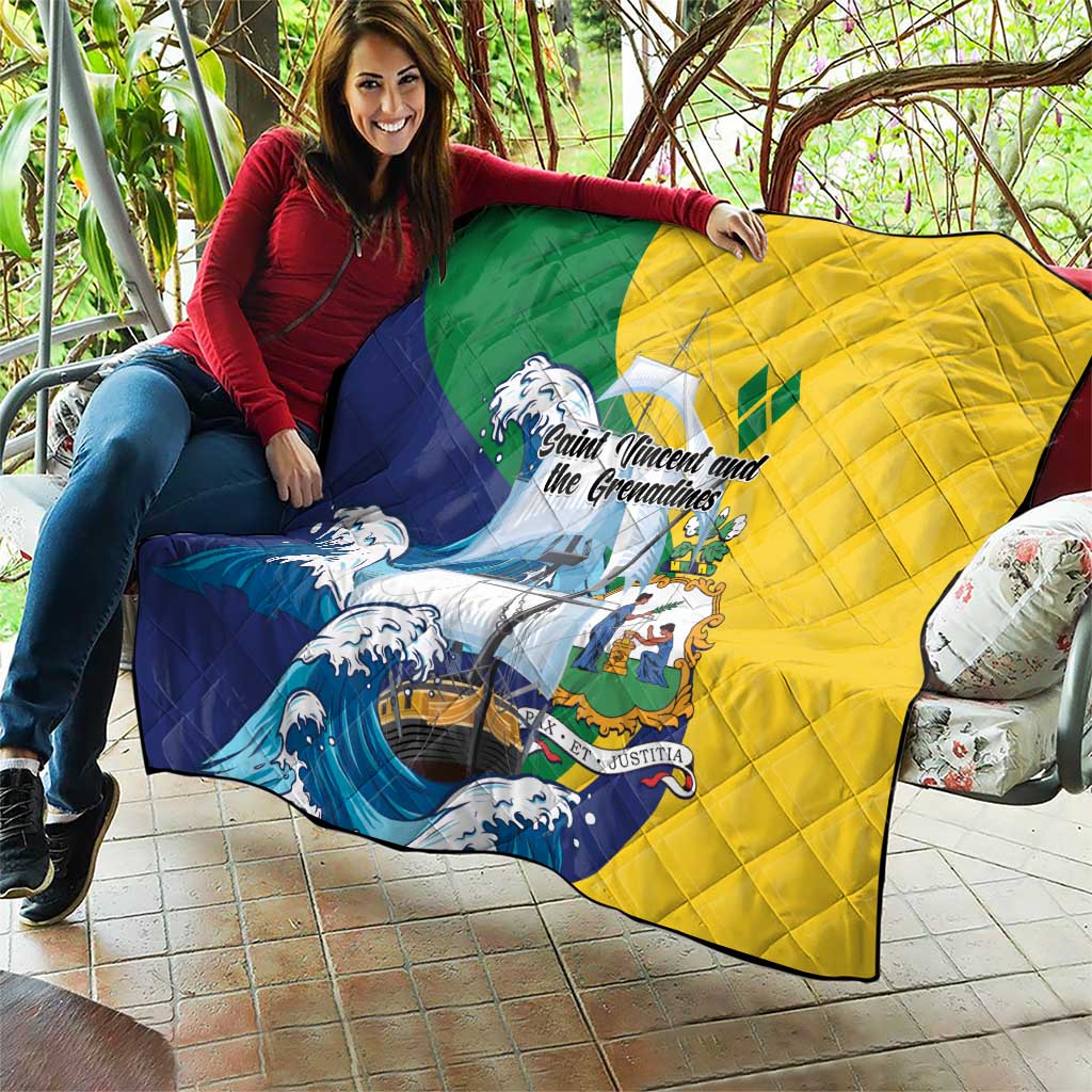 Saint Vincent and the Grenadines Sailing Quilt Caribbean Sailing