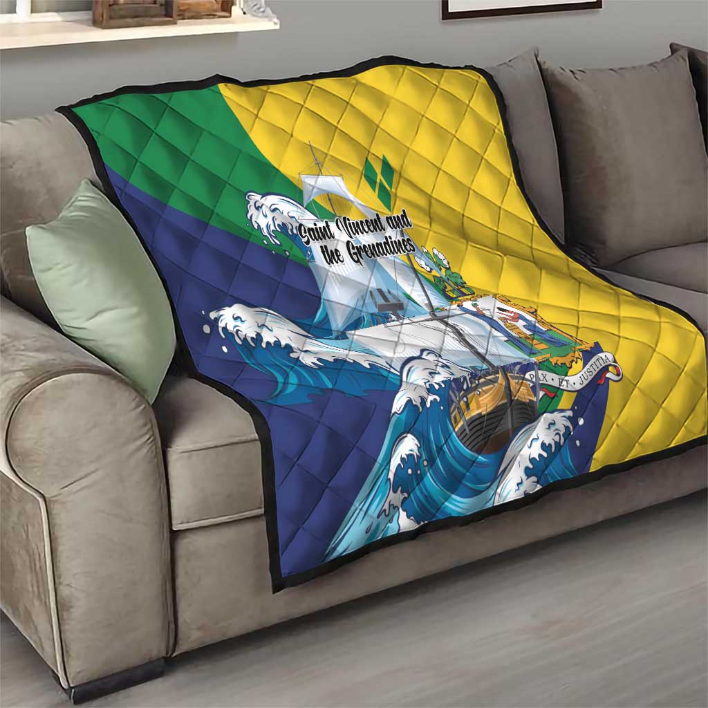 Saint Vincent and the Grenadines Sailing Quilt Caribbean Sailing