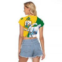 Personalized Saint Vincent and the Grenadines Sailing Raglan Cropped T Shirt Caribbean Sailing