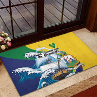 Saint Vincent and the Grenadines Sailing Rubber Doormat Caribbean Sailing