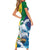Personalized Saint Vincent and the Grenadines Sailing Short Sleeve Bodycon Dress Caribbean Sailing