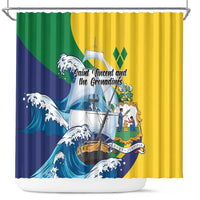 Saint Vincent and the Grenadines Sailing Shower Curtain Caribbean Sailing