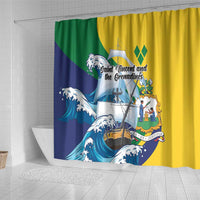 Saint Vincent and the Grenadines Sailing Shower Curtain Caribbean Sailing