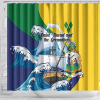 Saint Vincent and the Grenadines Sailing Shower Curtain Caribbean Sailing