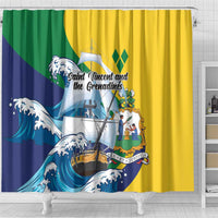 Saint Vincent and the Grenadines Sailing Shower Curtain Caribbean Sailing