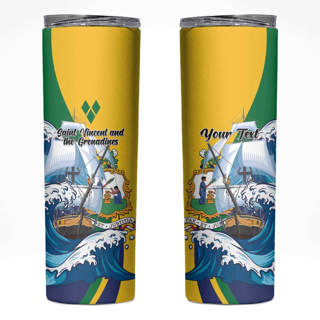 Personalized Saint Vincent and the Grenadines Sailing Skinny Tumbler Caribbean Sailing