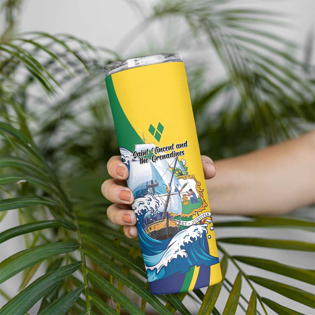 Personalized Saint Vincent and the Grenadines Sailing Skinny Tumbler Caribbean Sailing