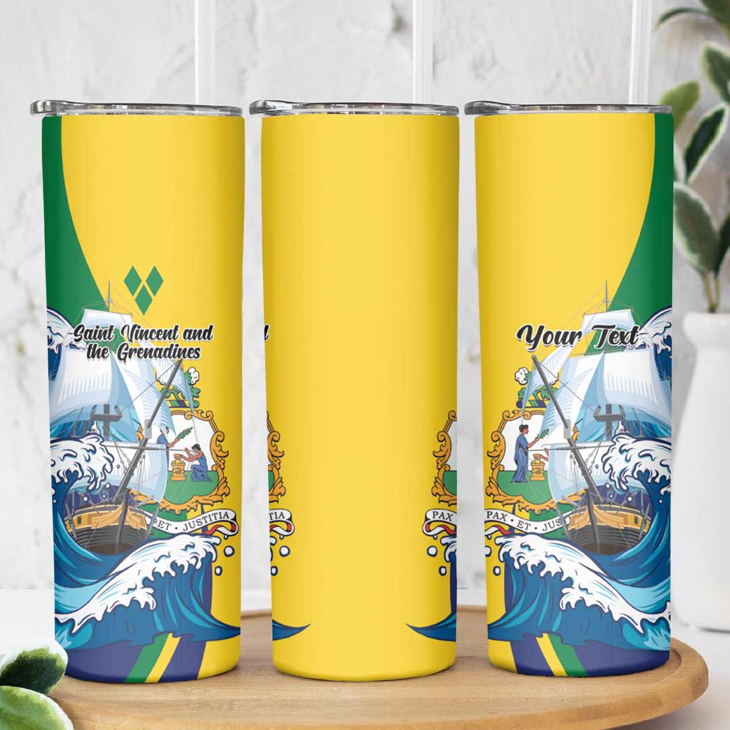 Personalized Saint Vincent and the Grenadines Sailing Skinny Tumbler Caribbean Sailing