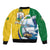 Personalized Saint Vincent and the Grenadines Sailing Sleeve Zip Bomber Jacket Caribbean Sailing