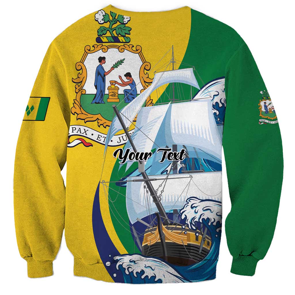 Personalized Saint Vincent and the Grenadines Sailing Sweatshirt Caribbean Sailing