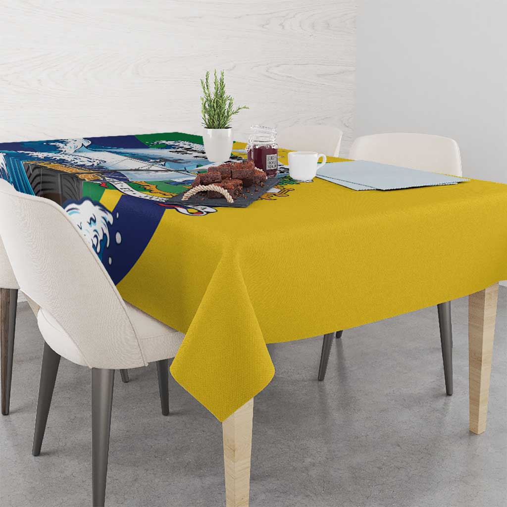 Saint Vincent and the Grenadines Sailing Tablecloth Caribbean Sailing