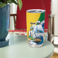 Personalized Saint Vincent and the Grenadines Sailing Tumbler Cup Caribbean Sailing