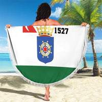 Bonaire Rincon Beach Blanket Flag Stylized